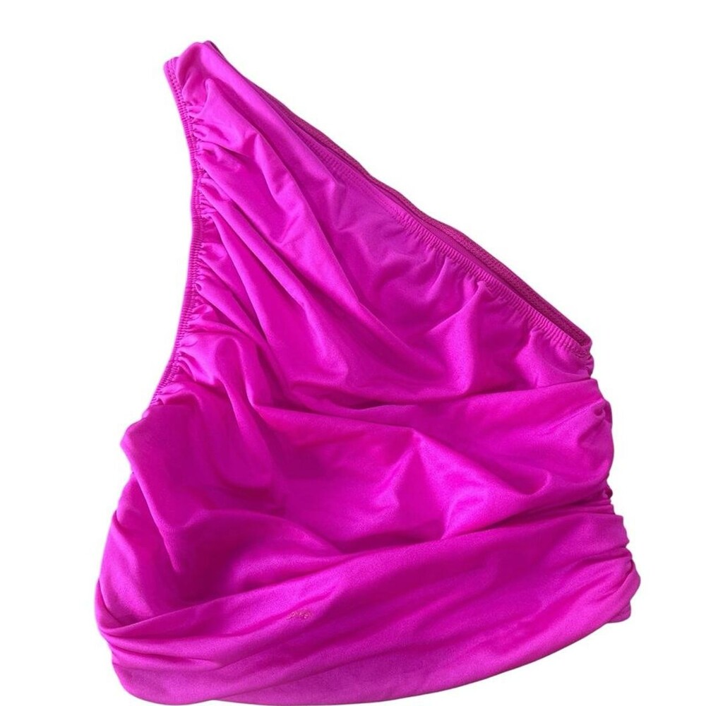 Lioness 'The Goddess' Bright Pink One Shoulder Crop Top. Size XS. Brand new with